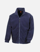 Men's fleece jacket with zip, stand-up collar, sweatshirt zip without hood