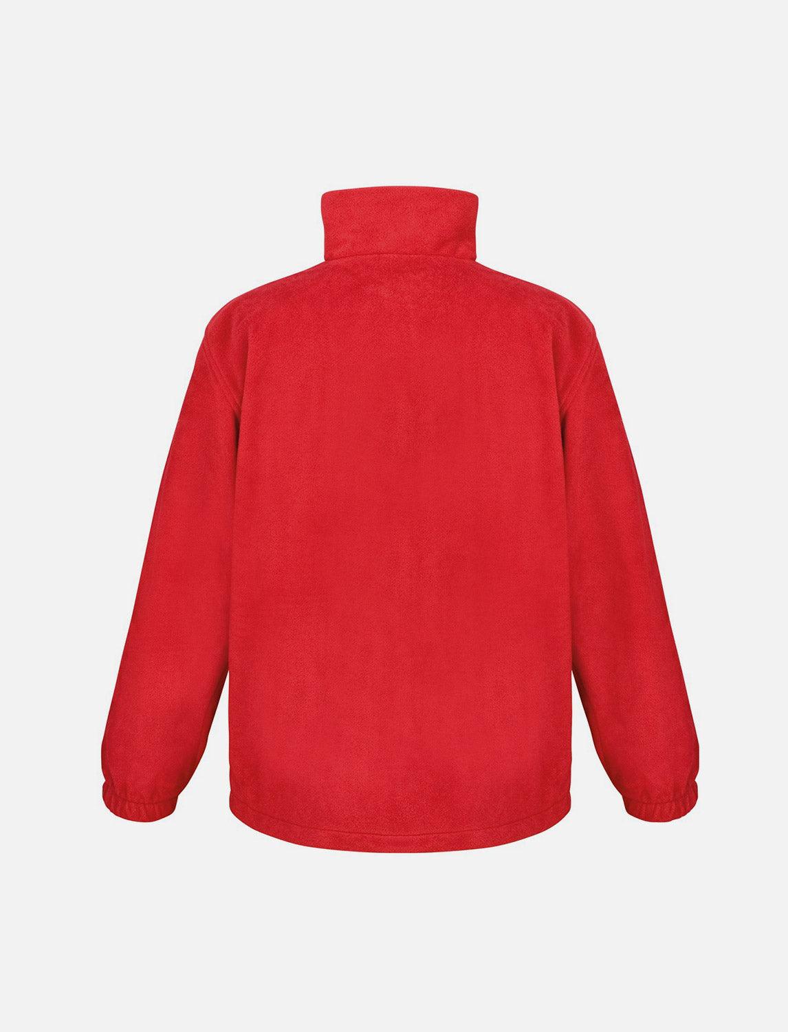 Men's fleece jacket with zip, stand-up collar, sweatshirt zip without hood