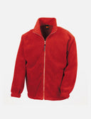 Men's fleece jacket with zip, stand-up collar, sweatshirt zip without hood