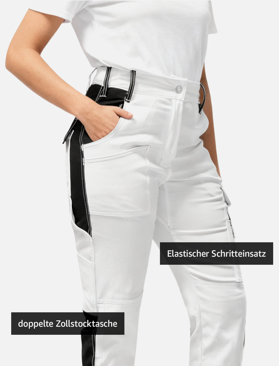 Pantalon de peintre femme Nylon X super stretch 4 directions