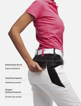 Women's white painter's trousers made of stretch strong cotton
