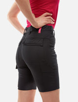 Women's short work trousers stretch strong cotton slim fit