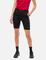 Women's short work trousers stretch strong cotton slim fit