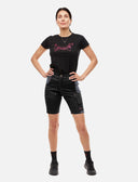 Women's short work trousers stretch strong cotton slim fit