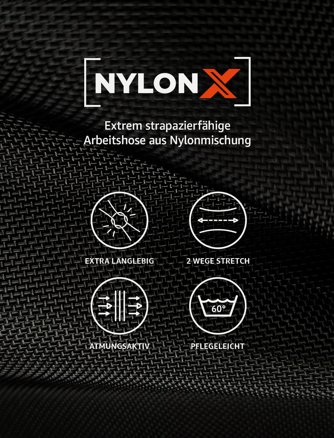 Robust work trousers for women, nylon X