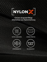 Robust work trousers for women, nylon X