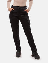 power Stretch women's work trousers slim fit trousers with knee pad pockets