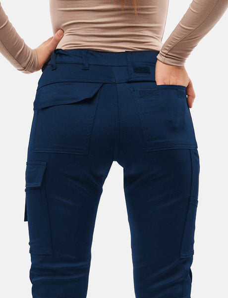 Pantalon de travail femme power Stretch Slim Fit avec poches pour genouillères
