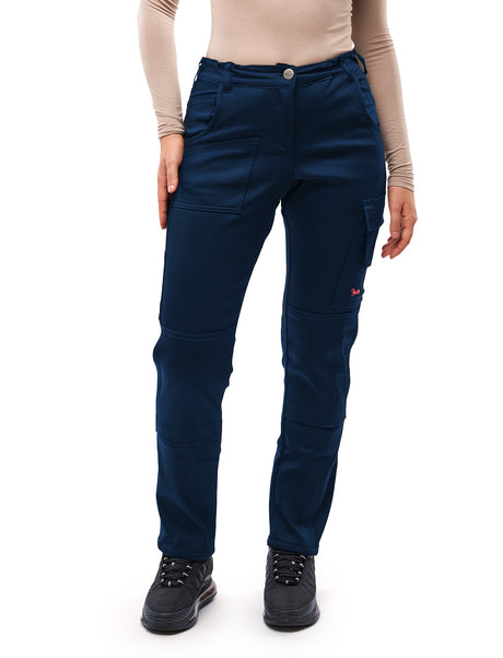 Pantalon de travail femme Eco-Stretch Sorona® – taille haute Slim Fit, robuste et déperlant