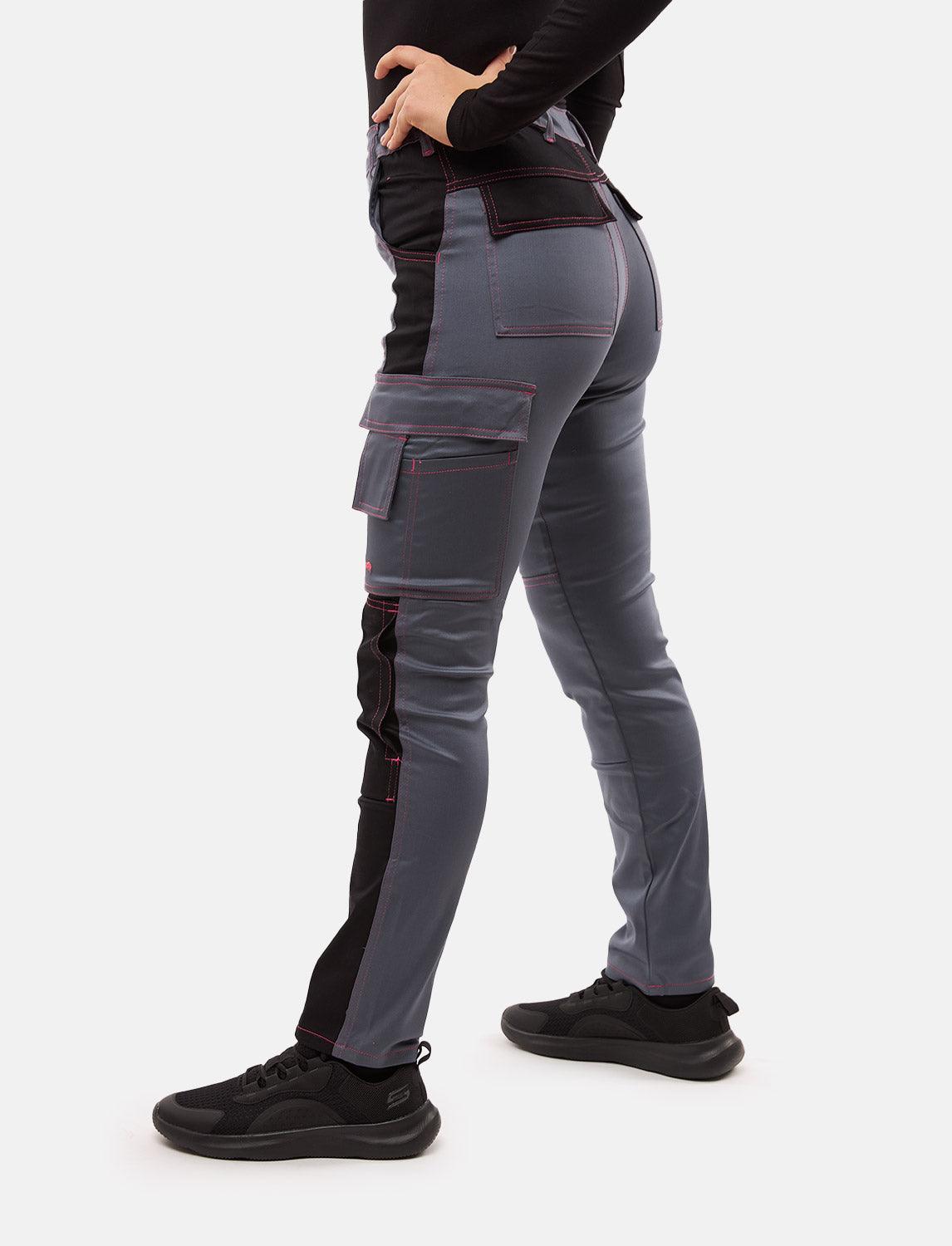 power Stretch women's work trousers slim fit trousers with knee pad pockets