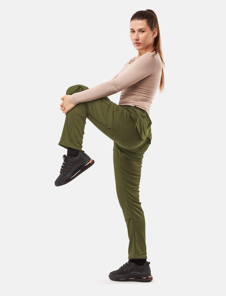 Pantalon de travail femme power Stretch Slim Fit avec poches pour genouillères