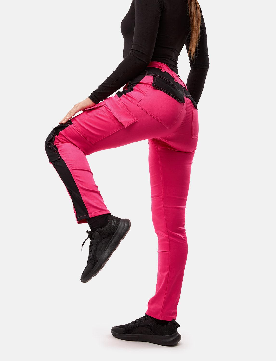 power Stretch women's work trousers slim fit trousers with knee pad pockets