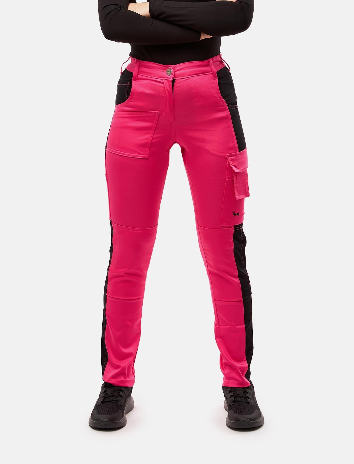 power Stretch women's work trousers slim fit trousers with knee pad pockets