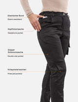 Women's work trousers made of stretch strong cotton