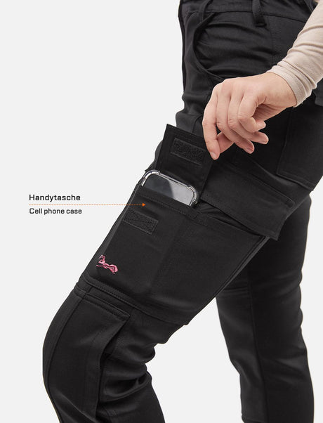 Pantalon de travail femme stretch en coton robuste