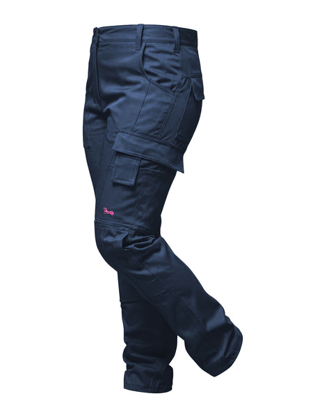 Pantalon de travail femme stretch en coton robuste