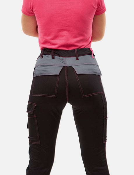 Pantalon de travail femme stretch en coton robuste