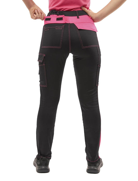 Pantalon de travail femme stretch en coton robuste