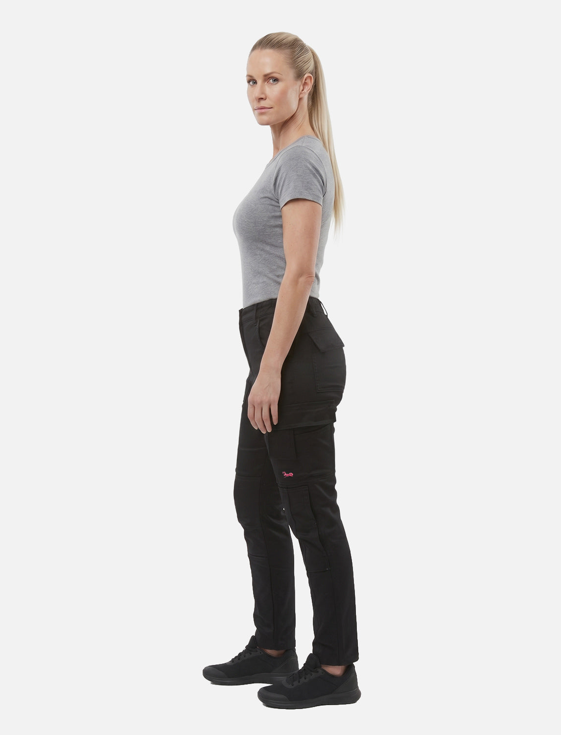 Women's work trousers fully stretch with knee pad pockets Slim Fit