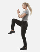 Women's work trousers fully stretch with knee pad pockets Slim Fit