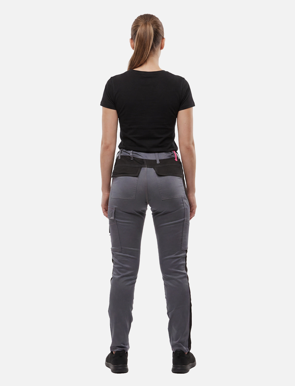 Women's work trousers fully stretch with knee pad pockets Slim Fit