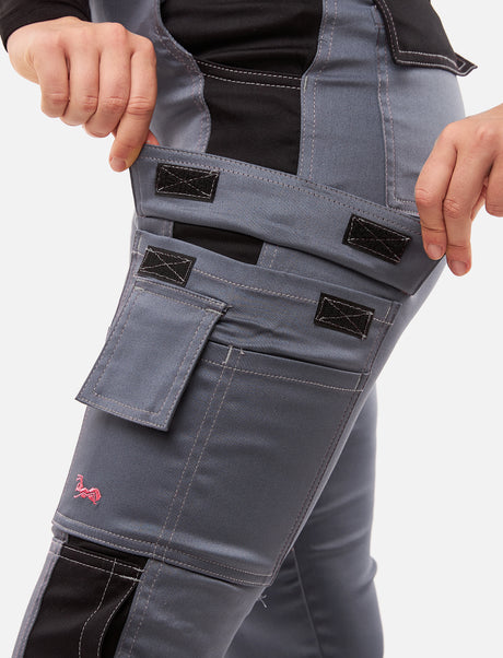 Pantalon de travail femme Eco-Stretch Sorona® – taille haute Slim Fit, robuste et déperlant