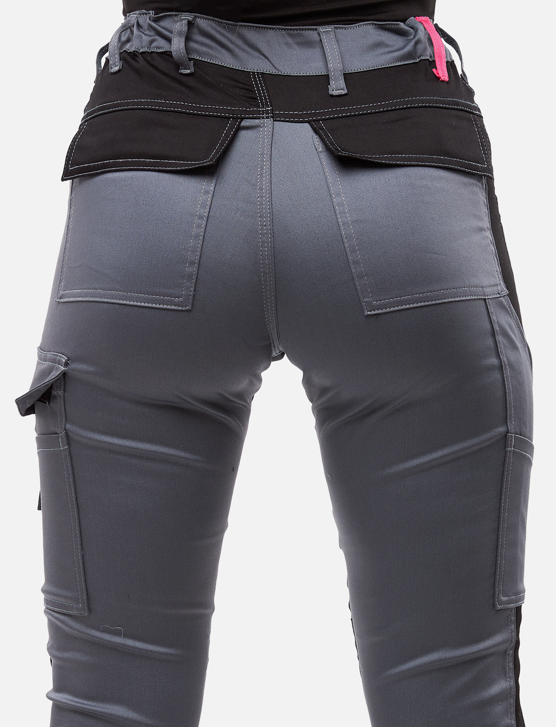 Women's work trousers fully stretch with knee pad pockets Slim Fit