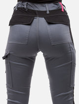 Women's work trousers fully stretch with knee pad pockets Slim Fit