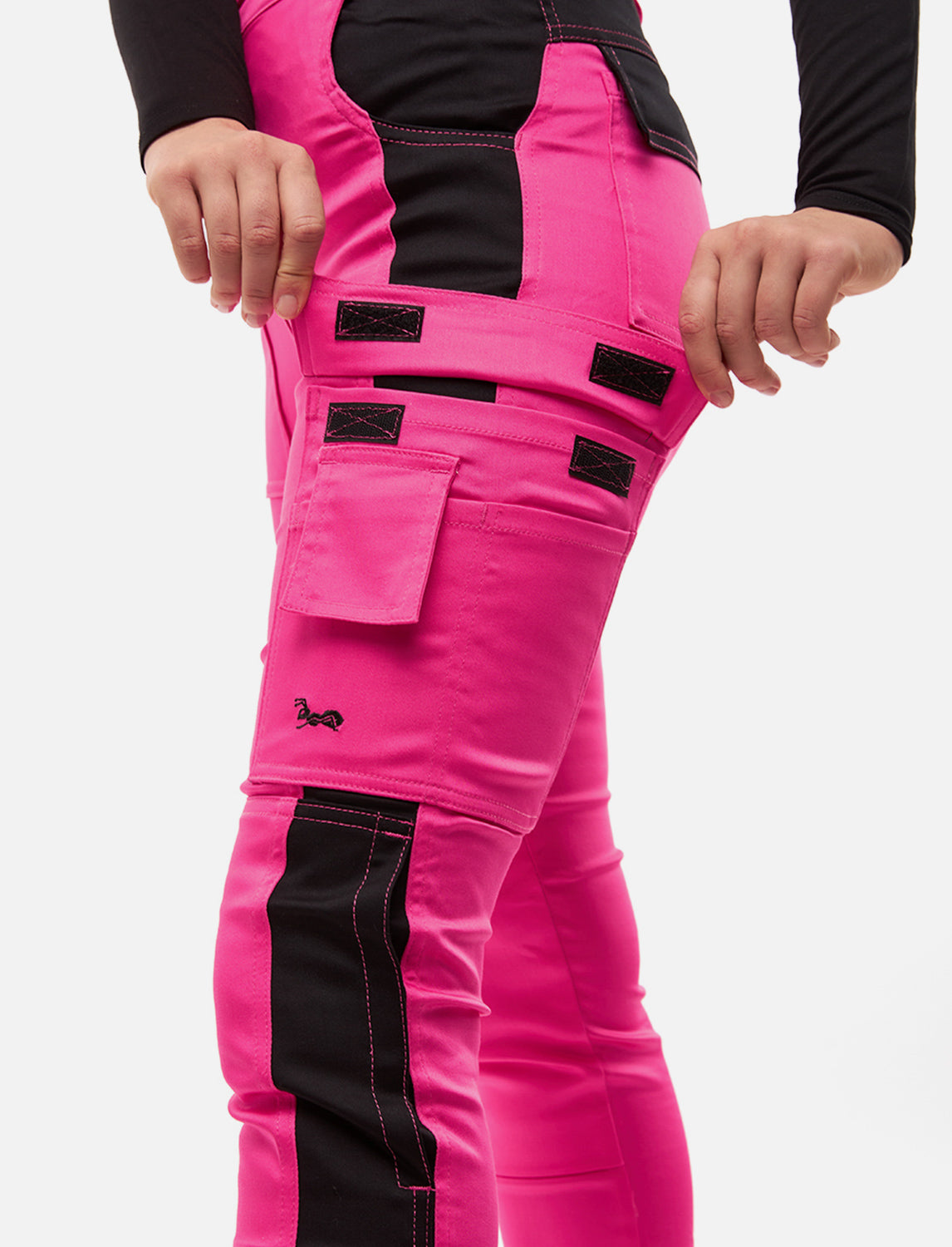 Women's work trousers fully stretch with knee pad pockets Slim Fit