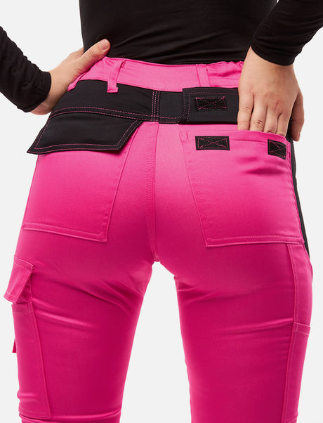 Pantalon de travail femme Eco-Stretch Sorona® – taille haute Slim Fit, robuste et déperlant