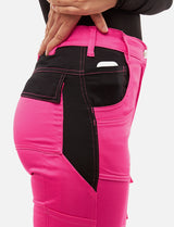 Women's work trousers fully stretch with knee pad pockets Slim Fit