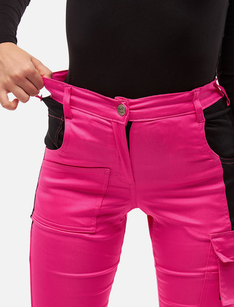 Pantalon de travail femme Eco-Stretch Sorona® – taille haute Slim Fit, robuste et déperlant