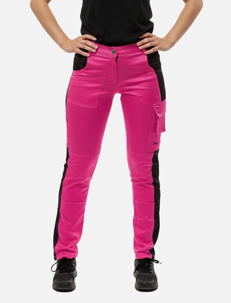 Pantalon de travail femme Eco-Stretch Sorona® – taille haute Slim Fit, robuste et déperlant