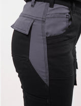 Women's work trousers fully stretch with knee pad pockets Slim Fit