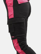 Women's work trousers fully stretch with knee pad pockets Slim Fit