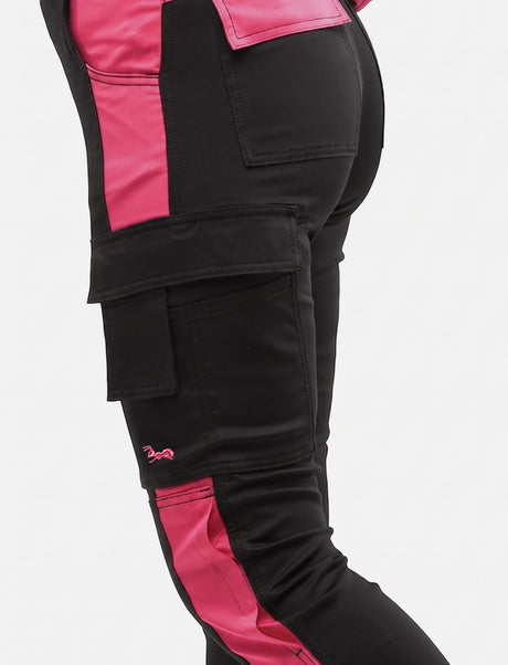 Pantalon de travail femme Eco-Stretch Sorona® – taille haute Slim Fit, robuste et déperlant