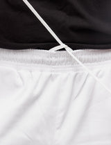 Pantalon de cuisine femme avec taille élastique Cargo Regular Fit blanc / noir