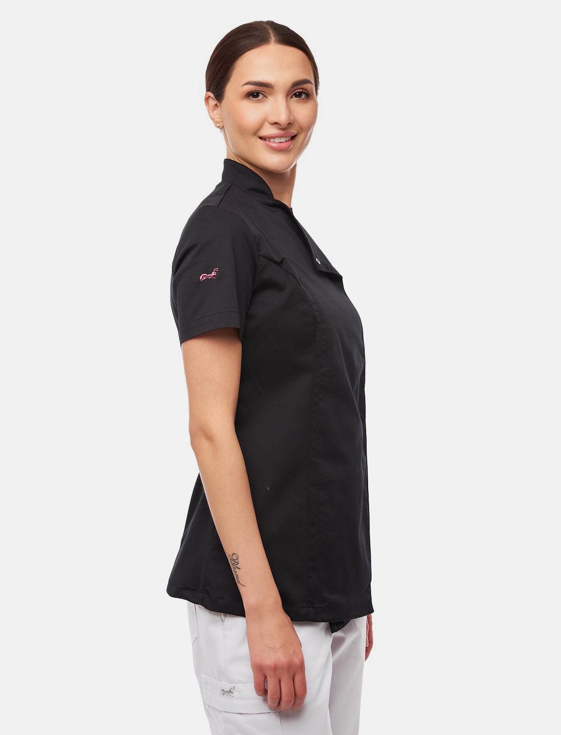 Women's chef's jacket with dryMesh back and snap fasteners Slim Fit