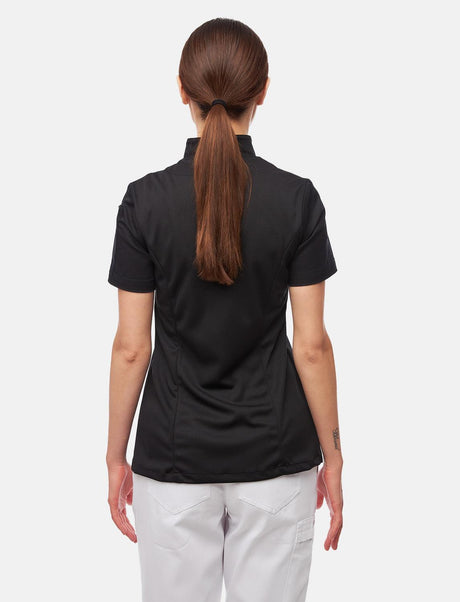 Veste de cuisine femme avec dos dryMesh et boutons-pression Slim Fit
