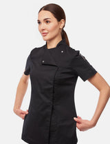 Women's chef's jacket with dryMesh back and snap fasteners Slim Fit