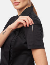 Women's chef's jacket with dryMesh back and snap fasteners Slim Fit