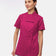 Pinkfarbene Kochjacke Damen D411KURZSTR Kurzarm – Vorderansicht