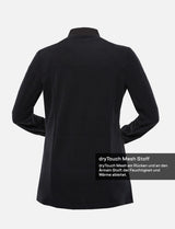 Women's chef's jacket with dryMesh back and sleeves - snap fasteners - long sleeve
