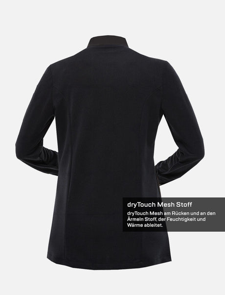 Veste de cuisine femme avec dos et manches dryMesh - boutons-pression - manches longues