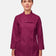 Bordofarbene Kochjacke Damen D411LANGSTR Langarm – Vorderansicht