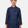 Dunkelblaue Kochjacke Damen D411LANGSTR Langarm – Vorderansicht