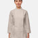 Beige Kochjacke Damen D411LANGSTR Langarm – Vorderansicht