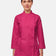 Pinkfarbene Kochjacke Damen D411LANGSTR Langarm – Vorderansicht