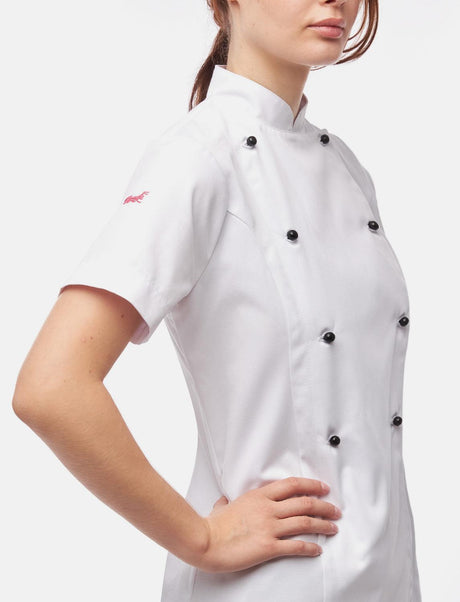 easyClean ladies' chef's jacket short sleeve incl. ball buttons made of cotton Regular Fit