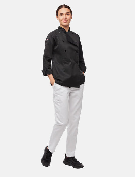 easyClean ladies' chef's jacket long-sleeved including ball buttons made of cotton Regular Fit